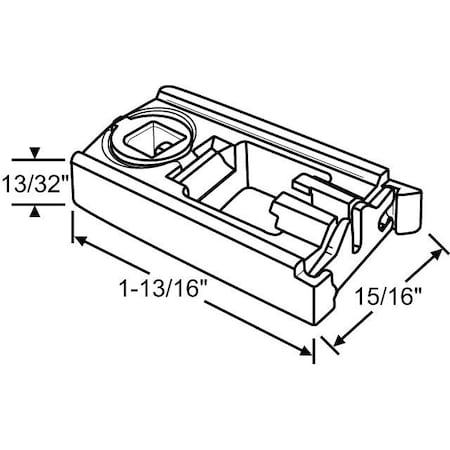Strybuc PIVOT LOCK SHOE WHITE CAM 83-539
